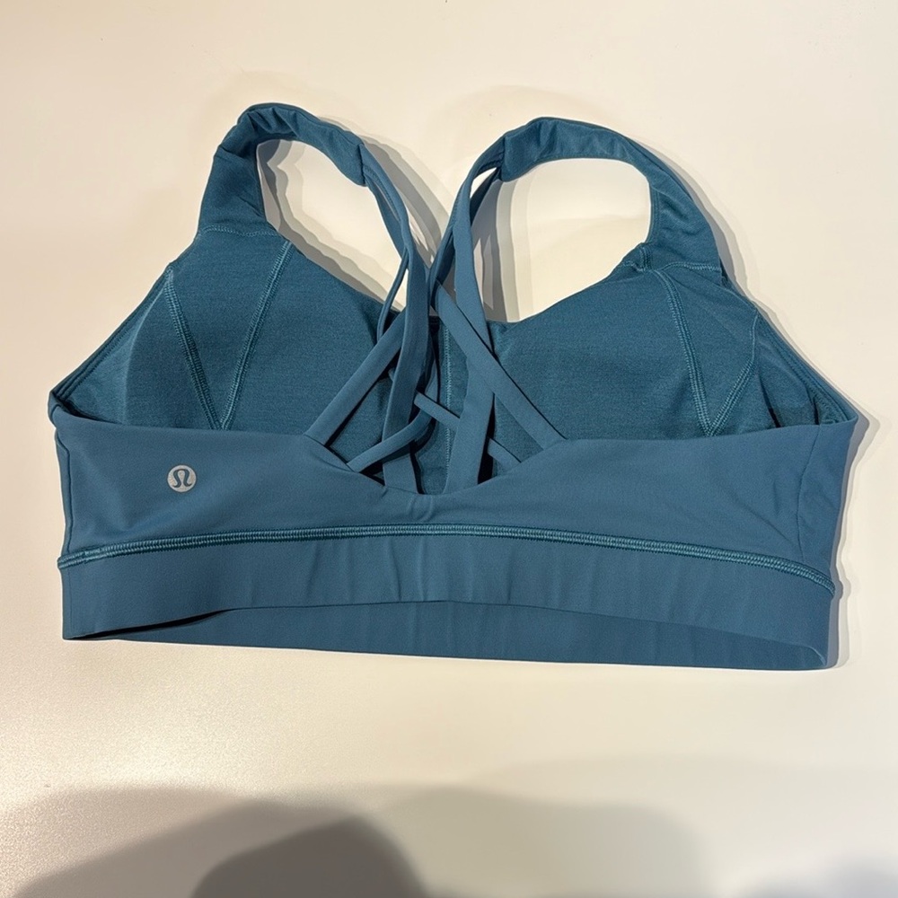lululemon athletica Blue Racerback Sports Bra NWOT Size 12